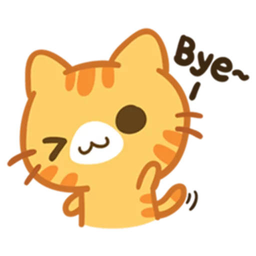 👋 Стикер «What does the cat say ... Meow» для Telegram