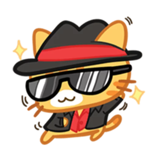 😎 Стикер «What does the cat say ... Meow» для Telegram