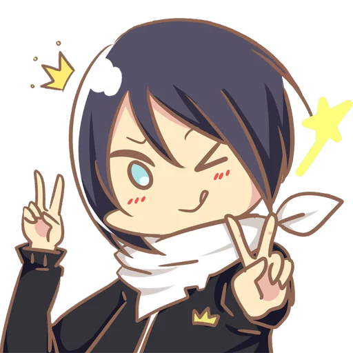 Стикерпак Noragami для Telegram — скачать