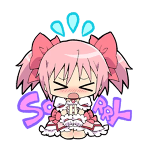😣 Стикер «Puella Magi Madoka Magica» для Telegram