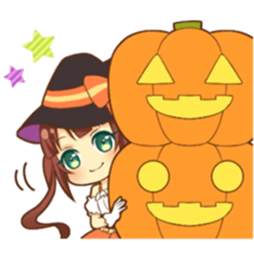 😊 Стикер «Halloween witch» для Telegram