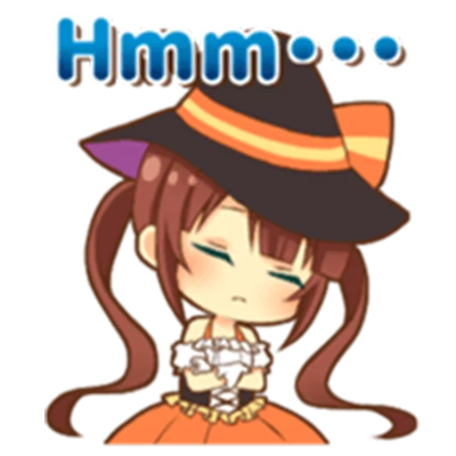 😶 Стикер «Halloween witch» для Telegram