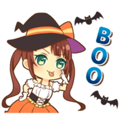 😜 Стикер «Halloween witch» для Telegram