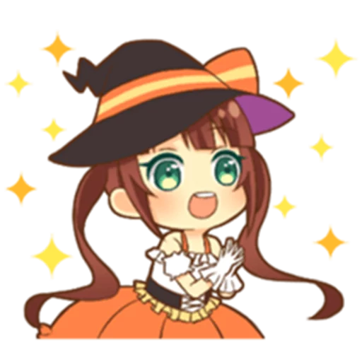 😃 Стикер «Halloween witch» для Telegram