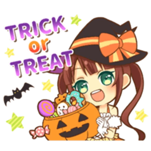 😄 Стикер «Halloween witch» для Telegram