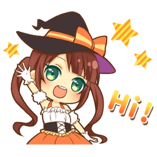 Стикерпак Halloween witch для Telegram