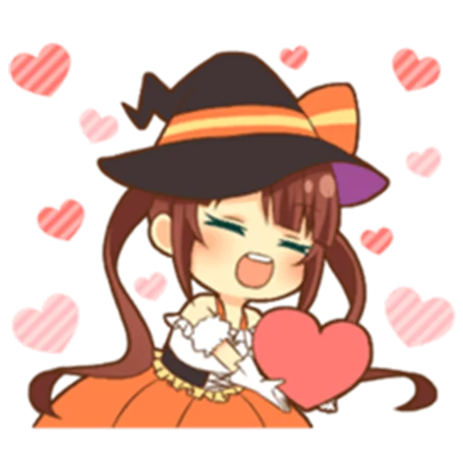 ❤ Стикер «Halloween witch» для Telegram