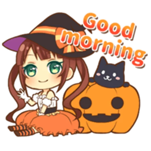 ✋ Стикер «Halloween witch» для Telegram