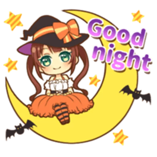 💤 Стикер «Halloween witch» для Telegram