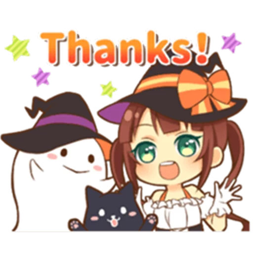 😊 Стикер «Halloween witch» для Telegram