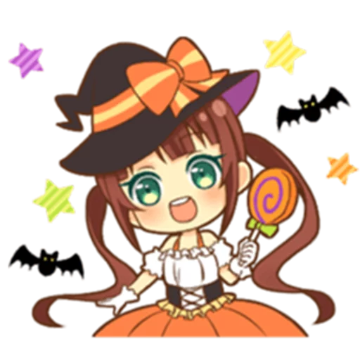 😃 Стикер «Halloween witch» для Telegram