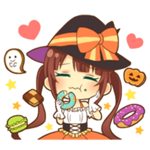 😚 Стикер «Halloween witch» для Telegram