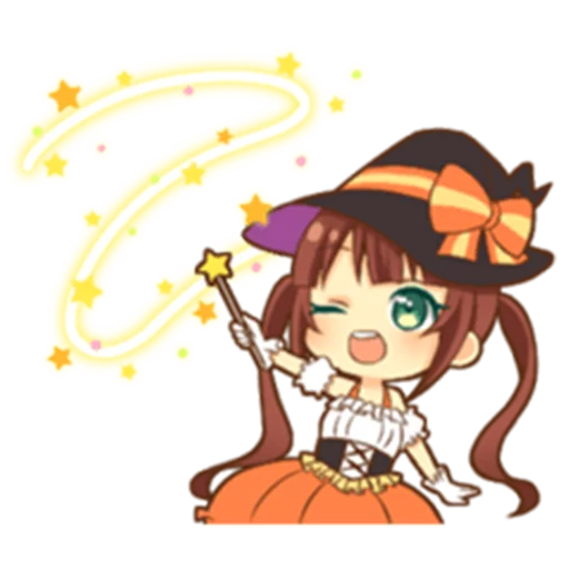 😉 Стикер «Halloween witch» для Telegram