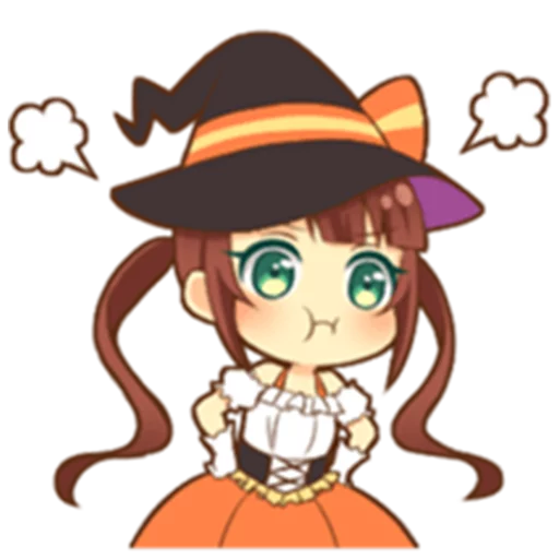 😗 Стикер «Halloween witch» для Telegram