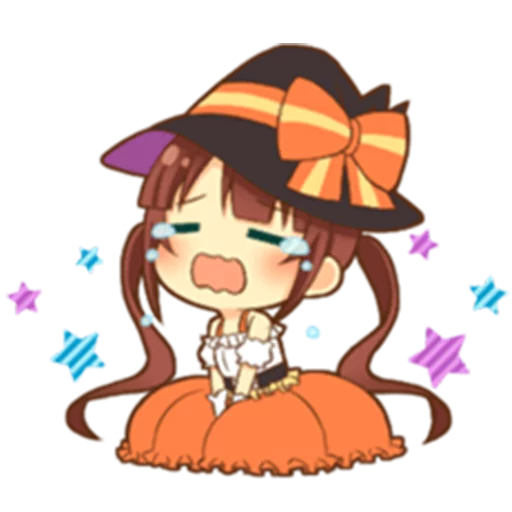 😭 Стикер «Halloween witch» для Telegram