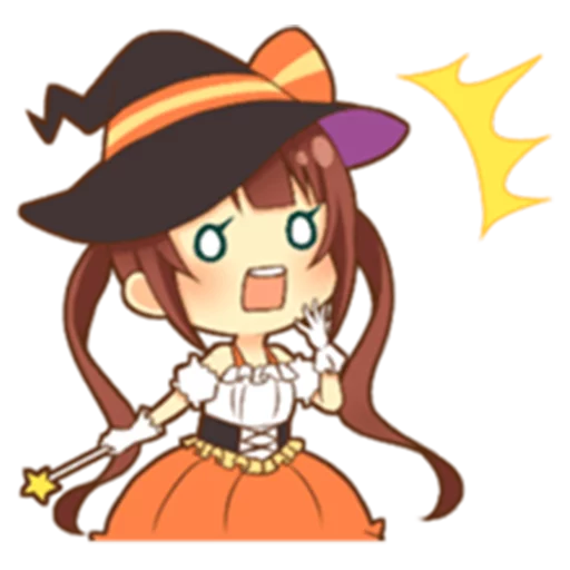 😳 Стикер «Halloween witch» для Telegram