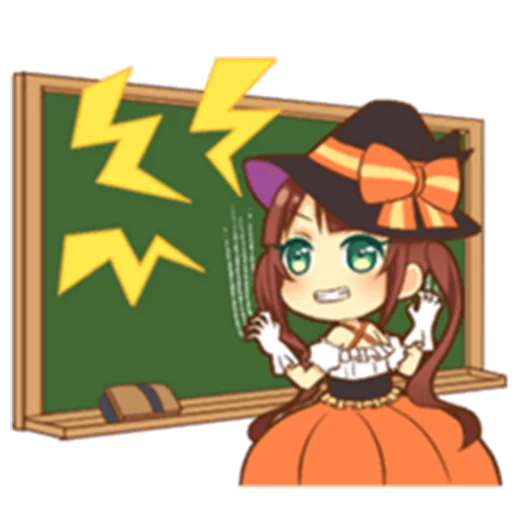 😀 Стикер «Halloween witch» для Telegram