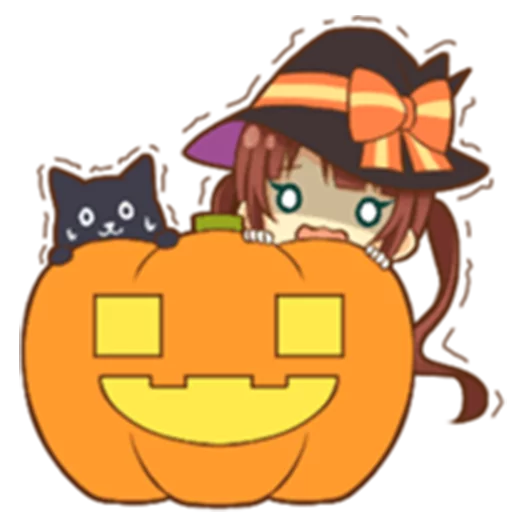😨 Стикер «Halloween witch» для Telegram
