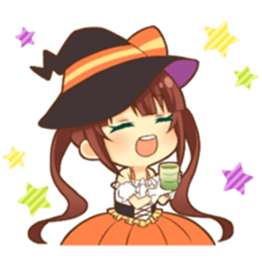 😄 Стикер «Halloween witch» для Telegram