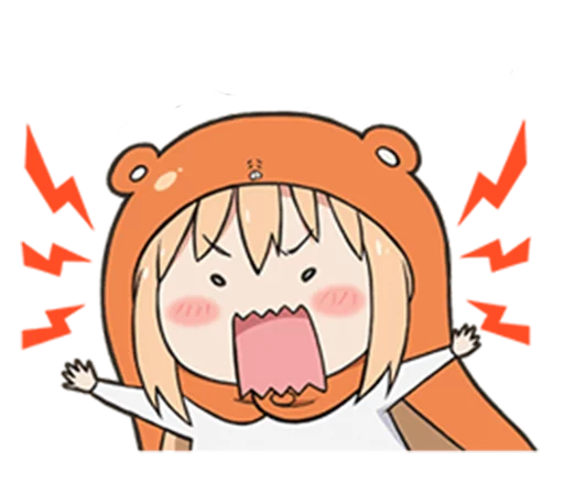 😠 Стикер «Himouto! Umaru-chan» для Telegram