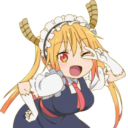 Стикерпак Kobayashi-san Chi no Maid Dragon для Telegram
