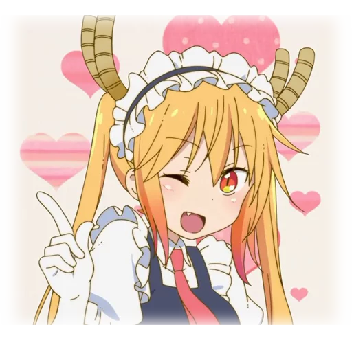 💖 Стикер «Kobayashi-san Chi no Maid Dragon» для Telegram