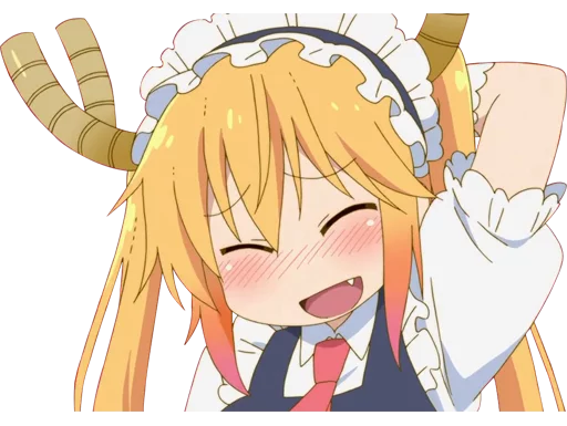 😚 Стикер «Kobayashi-san Chi no Maid Dragon» для Telegram