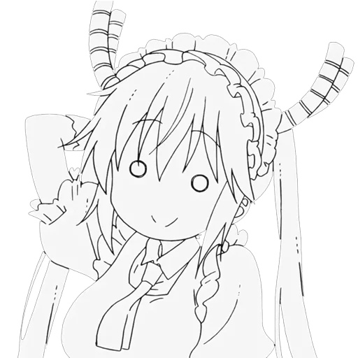 🙂 Стикер «Kobayashi-san Chi no Maid Dragon» для Telegram