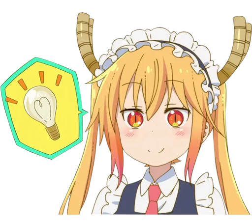 💡 Стикер «Kobayashi-san Chi no Maid Dragon» для Telegram