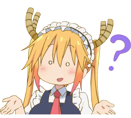❓ Стикер «Kobayashi-san Chi no Maid Dragon» для Telegram