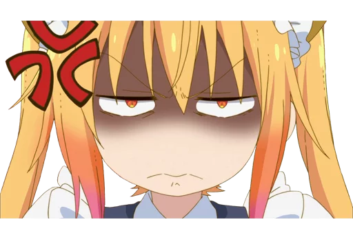 ☹ Стикер «Kobayashi-san Chi no Maid Dragon» для Telegram