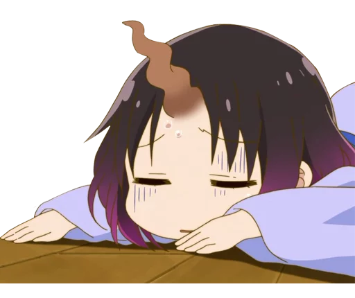 😞 Стикер «Kobayashi-san Chi no Maid Dragon» для Telegram