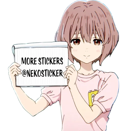😸 Стикер «Koe no Katachi A Silent Voice» для Telegram