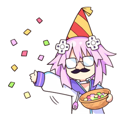 🎉 Стикер «Nep-Nep Stickers &;Neptune&;» для Telegram