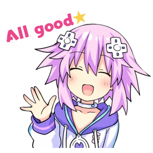 😊 Стикер «Nep-Nep Stickers &;Neptune&;» для Telegram