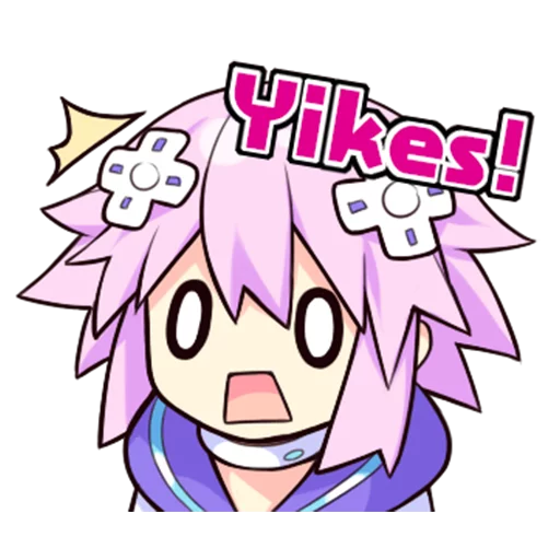 😦 Стикер «Nep-Nep Stickers &;Neptune&;» для Telegram