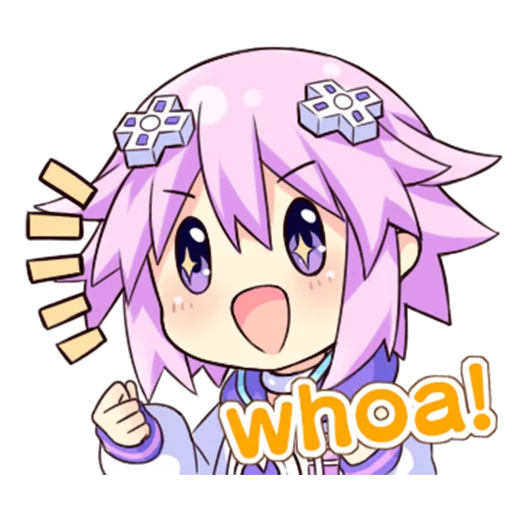 😍 Стикер «Nep-Nep Stickers &;Neptune&;» для Telegram