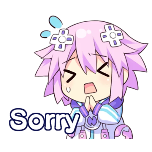 😓 Стикер «Nep-Nep Stickers &;Neptune&;» для Telegram