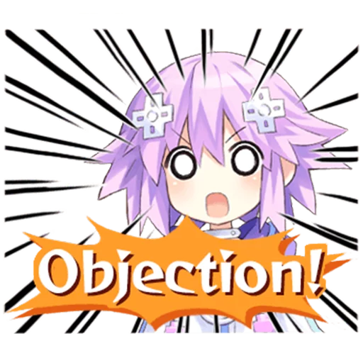😟 Стикер «Nep-Nep Stickers &;Neptune&;» для Telegram