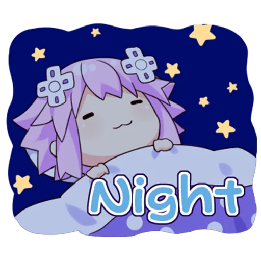 💤 Стикер «Nep-Nep Stickers &;Neptune&;» для Telegram