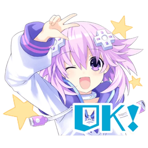 👍 Стикер «Nep-Nep Stickers &;Neptune&;» для Telegram