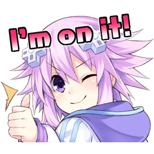 😉 Стикер «Nep-Nep Stickers &;Neptune&;» для Telegram