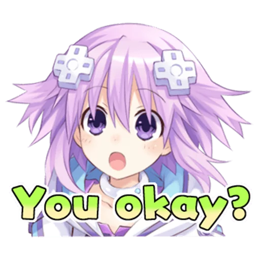 😶 Стикер «Nep-Nep Stickers &;Neptune&;» для Telegram