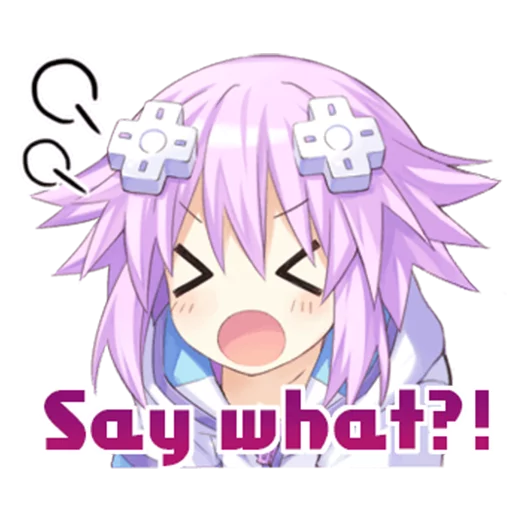 😤 Стикер «Nep-Nep Stickers &;Neptune&;» для Telegram