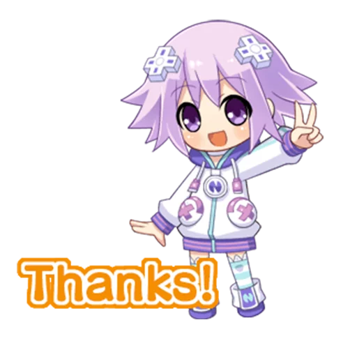 ❤️ Стикер «Nep-Nep Stickers &;Neptune&;» для Telegram