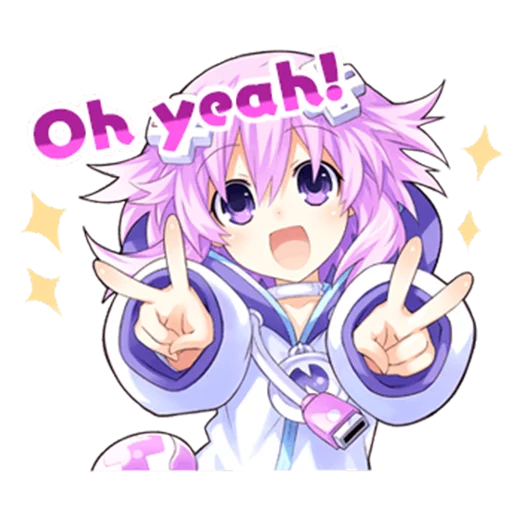 ✌ Стикер «Nep-Nep Stickers &;Neptune&;» для Telegram
