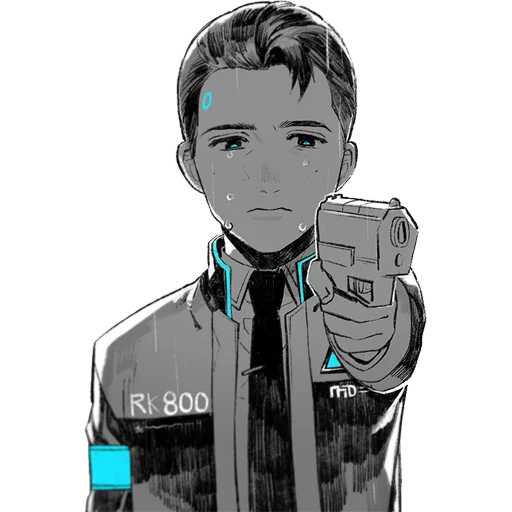 🔫 Стикер «Detroit Become Human (Connor)» для Telegram