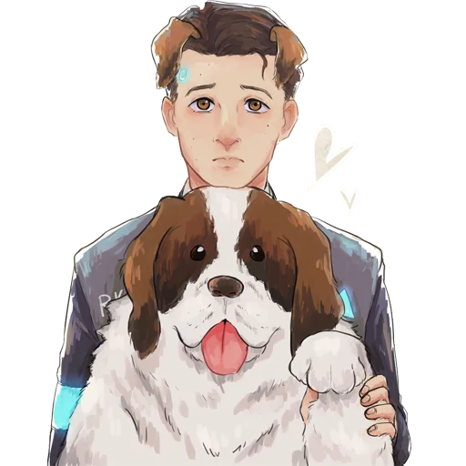🐶 Стикер «Detroit Become Human (Connor)» для Telegram