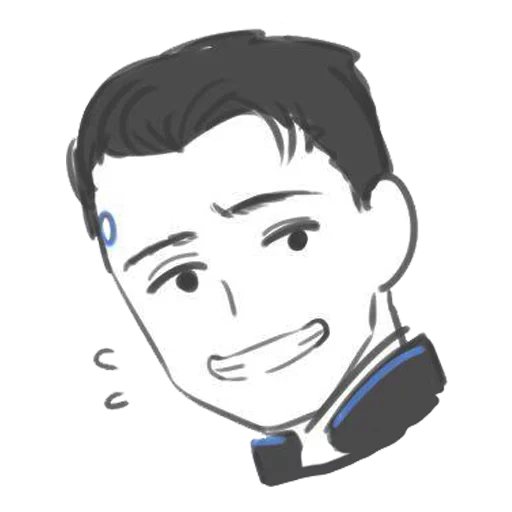 😁 Стикер «Detroit Become Human (Connor)» для Telegram