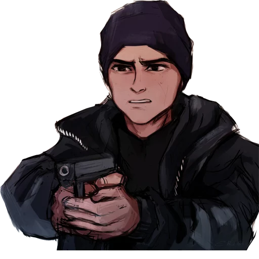 🔫 Стикер «Detroit Become Human (Connor)» для Telegram